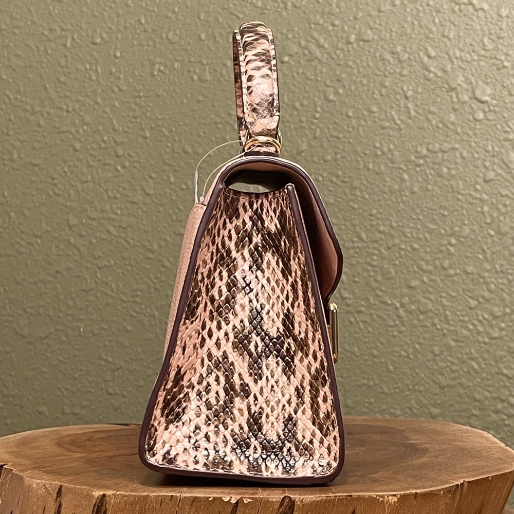 NWT COACH PEPPER SNAKE EMBOSSED SATCHEL - Picture 7 of 16